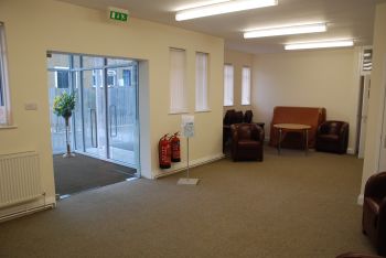 Inside the new entrance