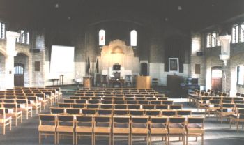 Inside the church in 1999